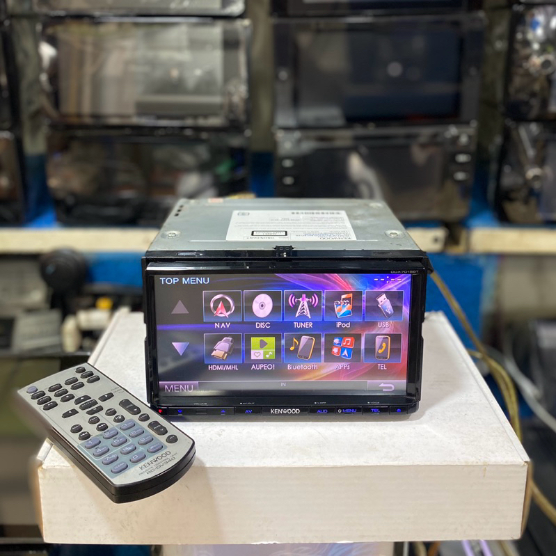 Head Unit Double Din Merk Kenwood DDX7015BT Ukuran 7 inch
