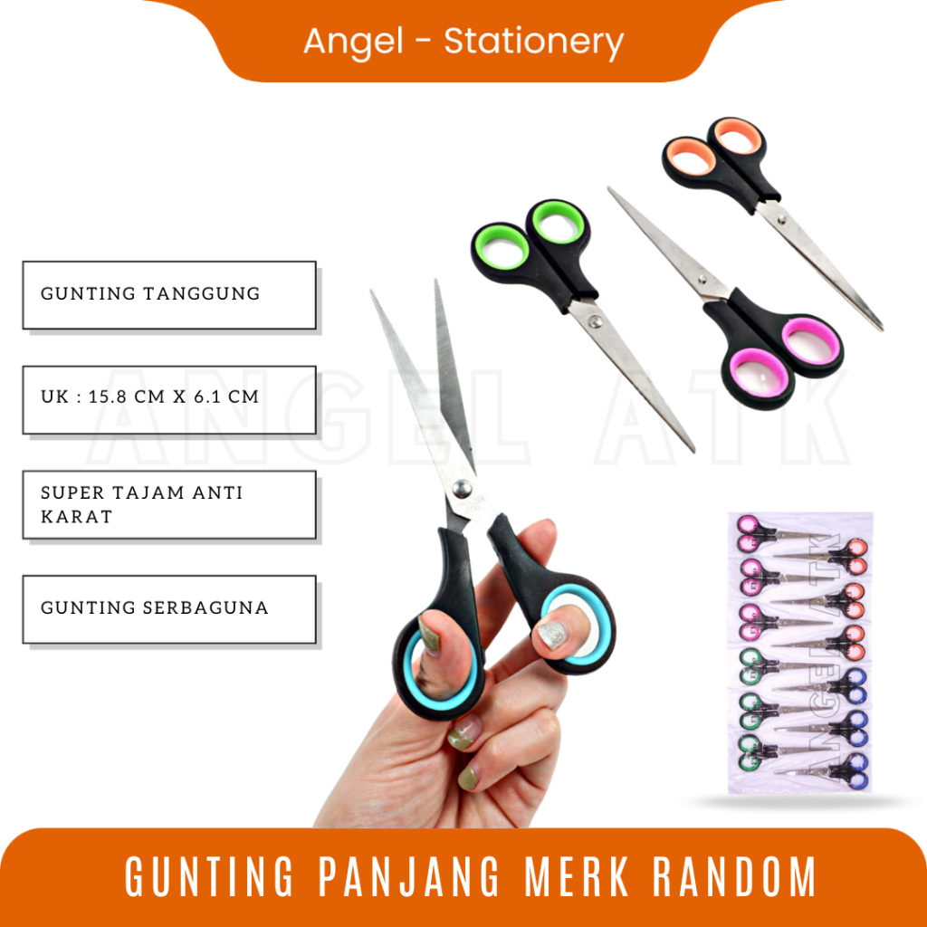 

Gunting Stainless Tajam / Gunting Kertas Tanggung / Harga Per Pcs / Anti Karat / Stainless Steel Scissors / Bayar di Rumah / Atk Blessing