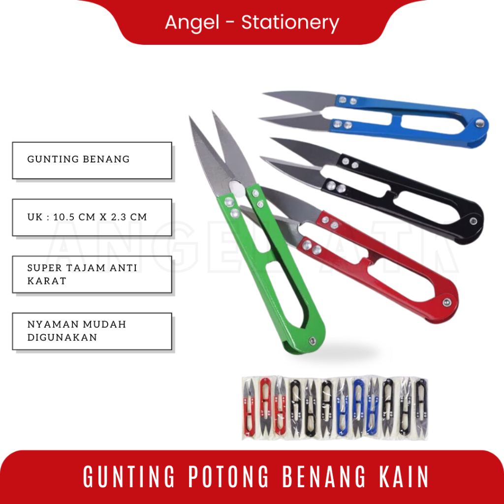 

( Isi 12 Pcs ) Gunting Cekris / Gunting Benang Jahit / Nyaman dan Tajam / Stainless Steel / Gunting Benang Mini / Bayar di Rumah / Atk Blessing