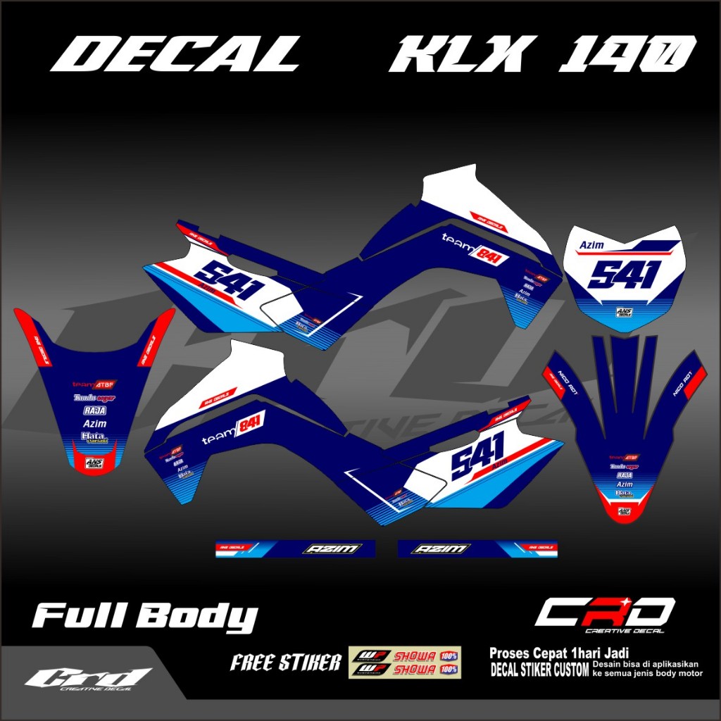 Decal kawasaki klx 140 decal klx 140 decal kawasaki klx