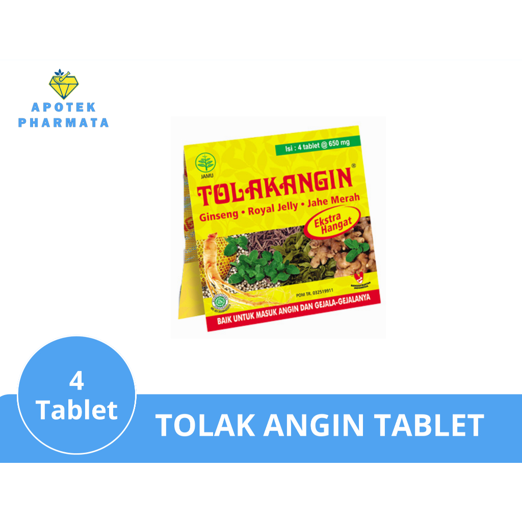 

Tolak Angin Tablet (isi 4 Tablet)