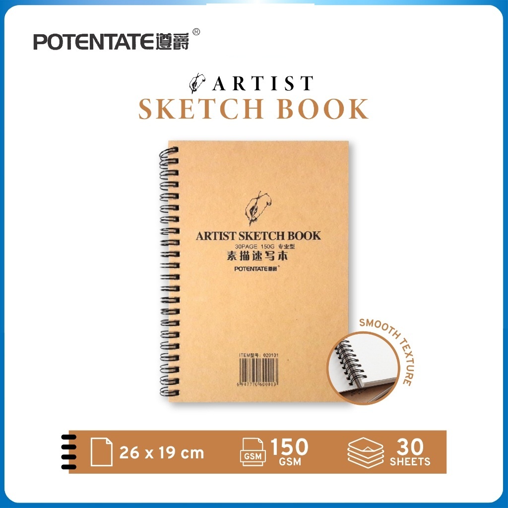 

Potentate artist sketch book/buku sketsa B5 150gsm 30lembar