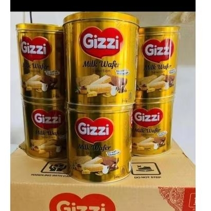 

gizzi milk wafer 1dus 6kaleng