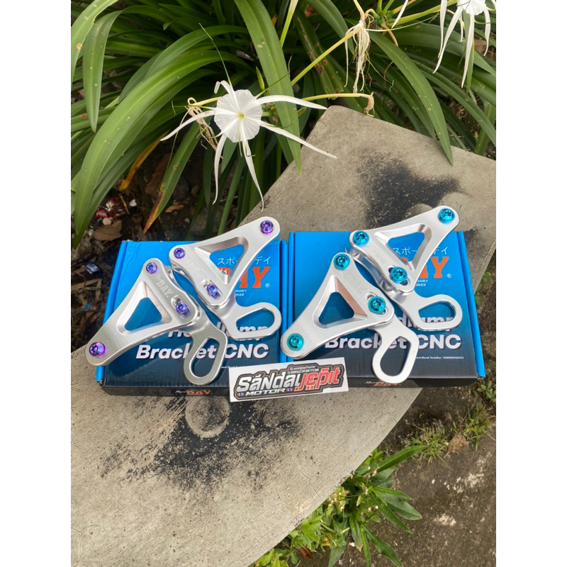 KUPINGAN LAMPU NINJA SS FULL CNC SET BAUT TITANIUM SMALL HAED GR5 ORIGINAL BAUT TITANIUM KUPINGAN LA