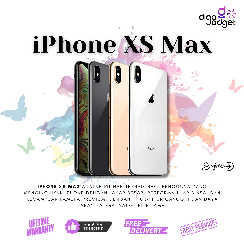 iPhone Xs Max 64Gb | 256Gb | 512Gb Fullset Resmi Original