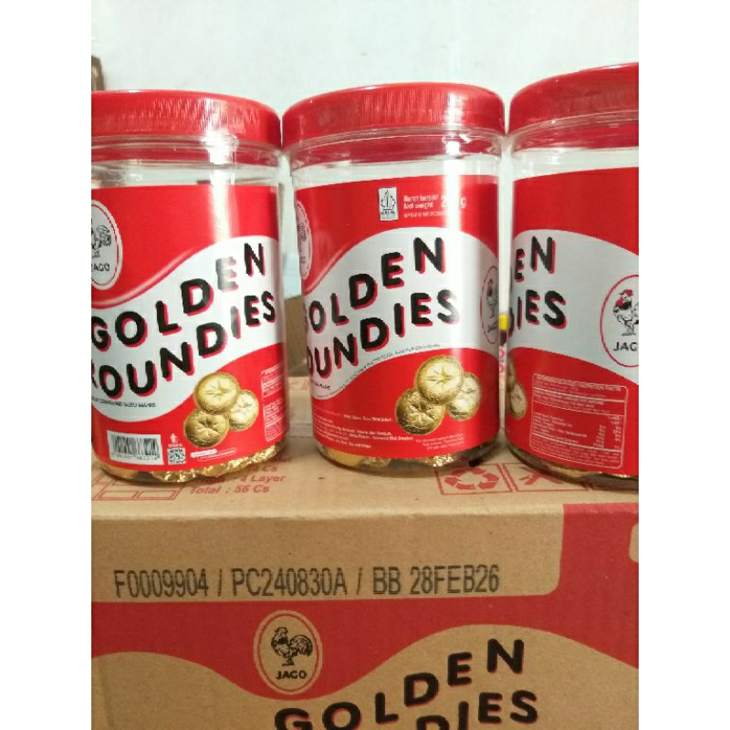 

golden roundies toples 250gr /coklat jago koin (exp february 2026)