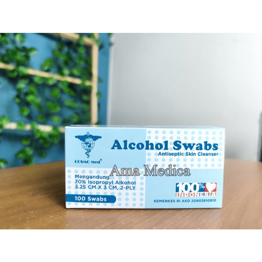Alkohol Swabs CosmoMed Antiseptic Skin Cleanser Alcohol Swab