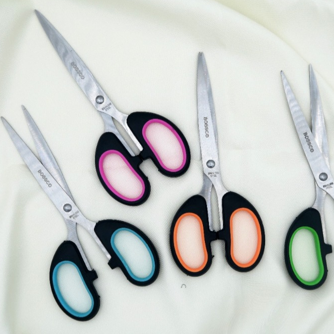 

[Grosir] 6.5" Gunting 1 lembar (12 Pcs) Gunting Kertas gagang Hitam Apel BOSSCO Kecil 6.5 Inci / Pemotong Kertas hitam BOSSCO Kecil 6.5 Inci Murah Berkualitas