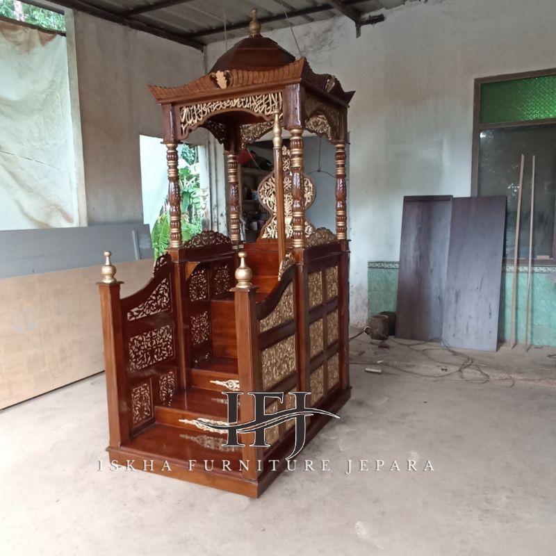 MIMBAR MASJID JATI_MIMBAR MASJID UKIR JEPARA