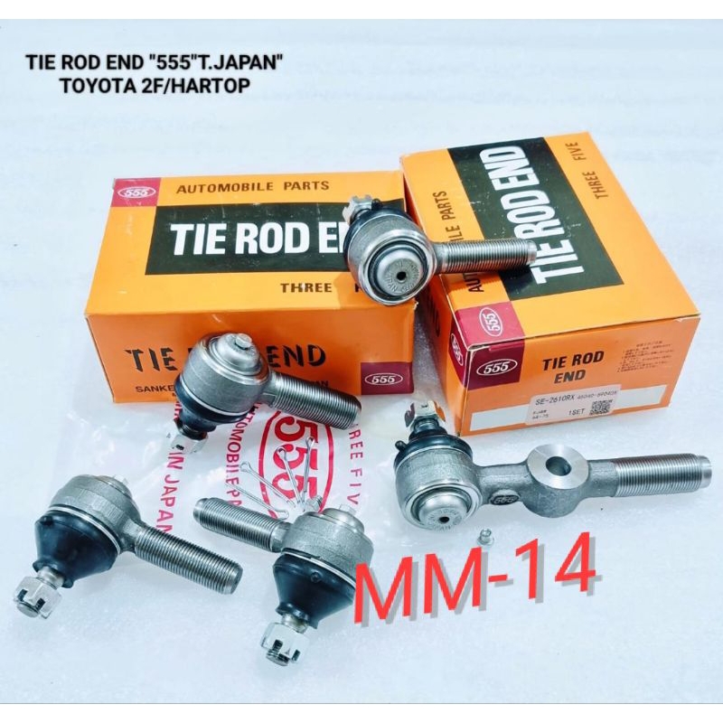 TIE ROD END SET TOYOTA 1F 2F HARTOP HARDTOP FJ40 FJ45 BJ40 555 JAPAN ORI 5PCS