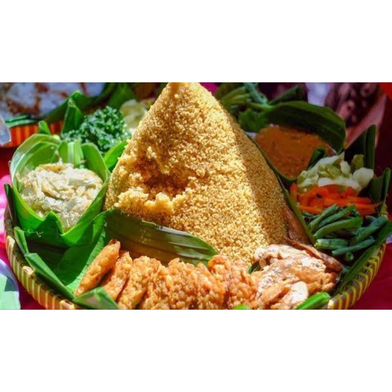 

nasi oyek, nasi tiwul mentah...