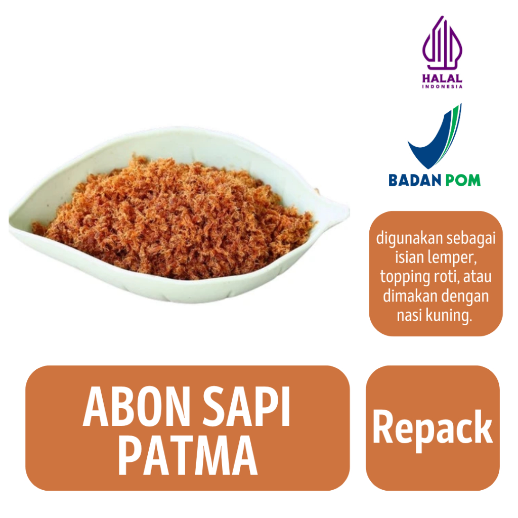 

Abon Sapi Patma Repack [50GR, 100GR, 250GR, 500GR]