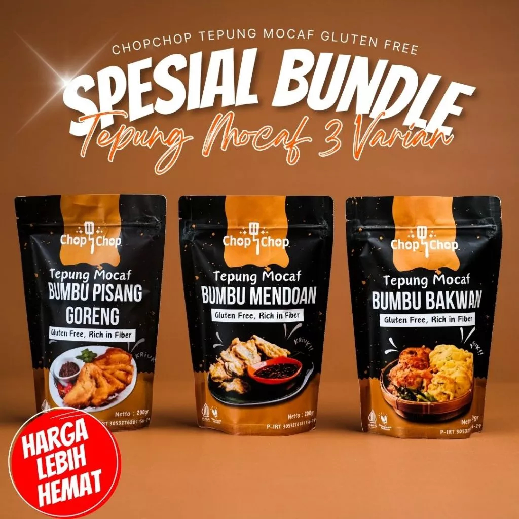 

SPkebab X chopchop Spesial Bundle 3 tepung mocaf gluten free 200 gram