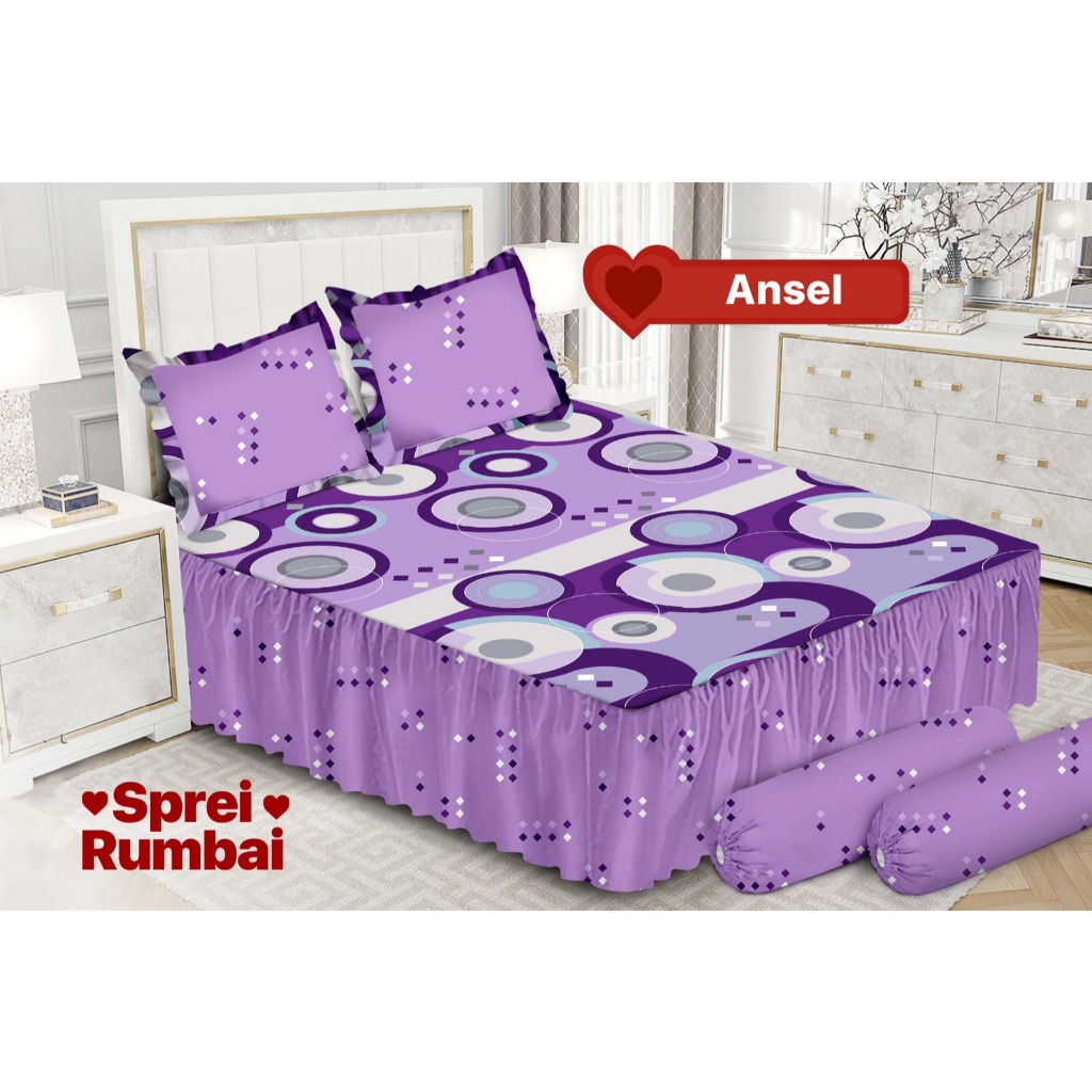 EMILIA by Bonita - Sprei RUMBAI Queen (160x200) ORIGINAL [TERMURAH TERLARIS]