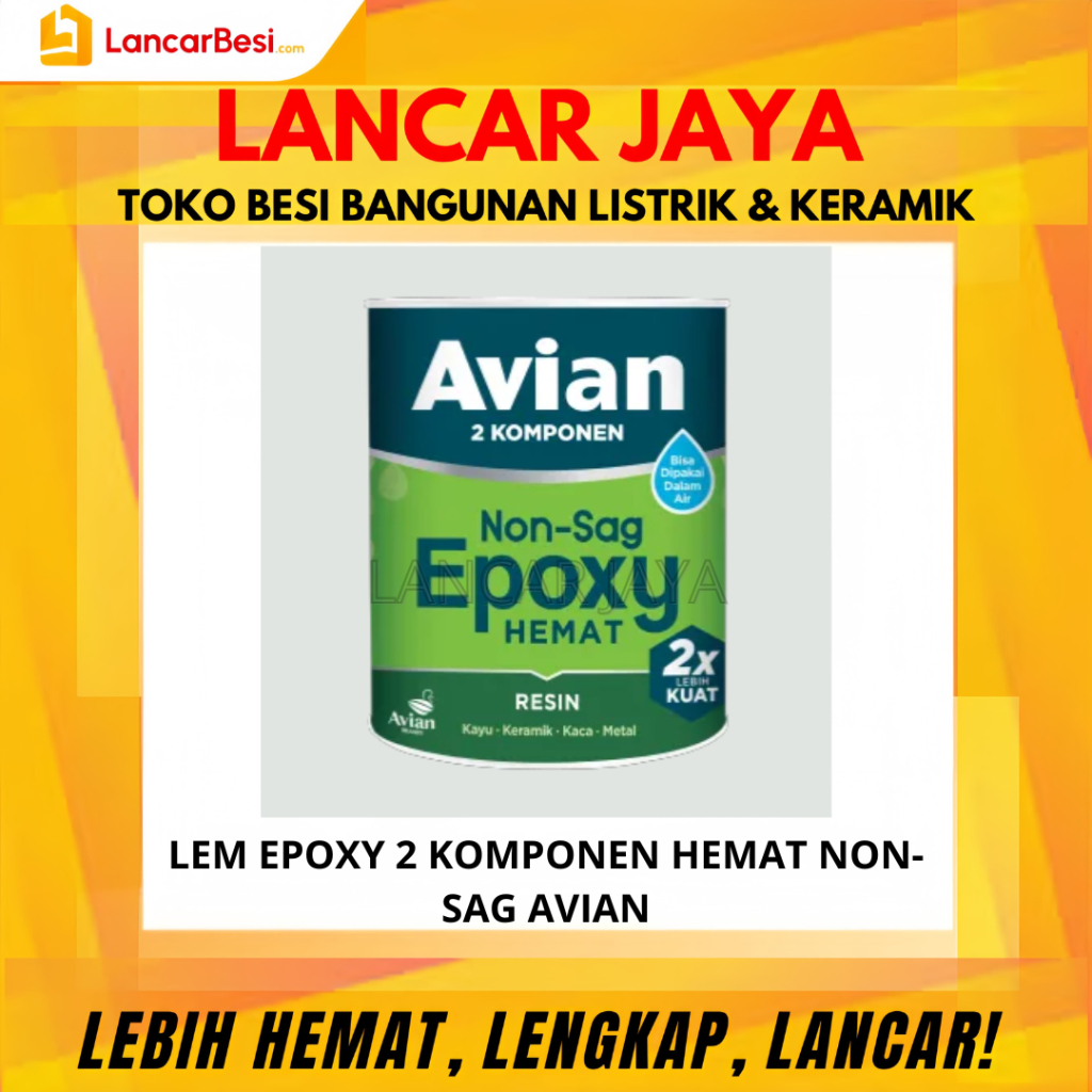 Lem Epoxy 2 Komponen Hemat Avian Brands