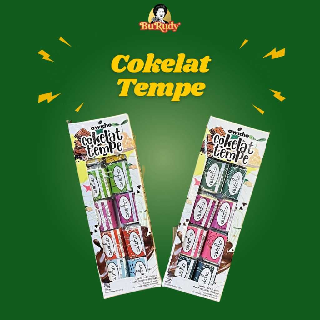 

Permen Cokelat Tempe Awicho 80g Isi 10 Aneka Rasa