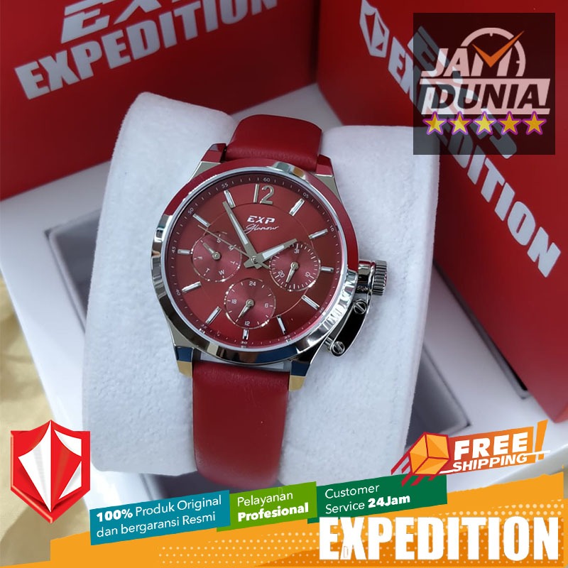 JAM TANGAN WANITA EXPEDITION RED 6381 EXF6381 EXF 6381 JAM EXPEDITION WANITA JAM TANGAN WANITA CT KL
