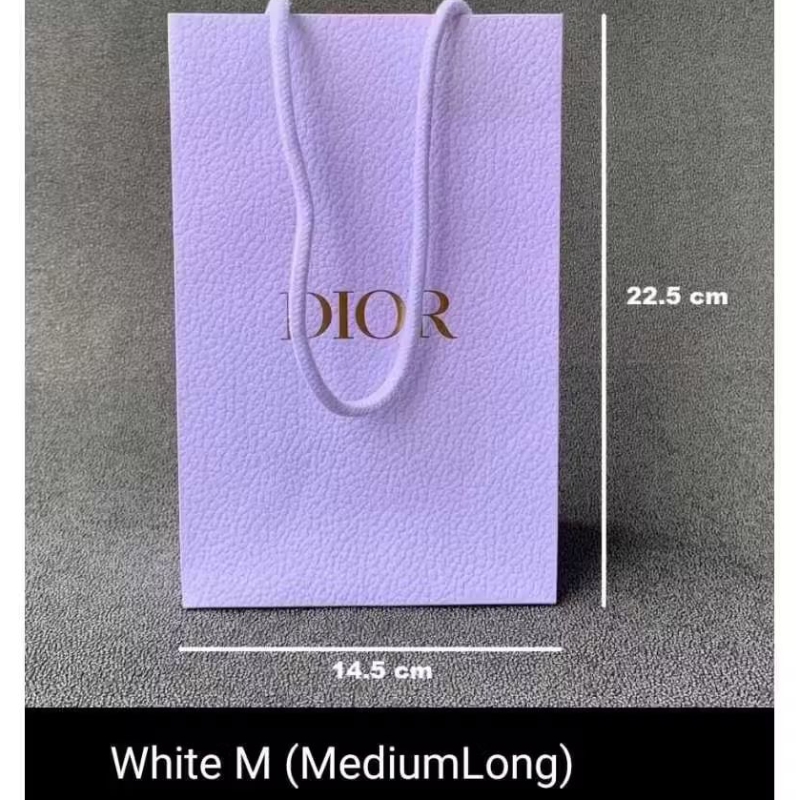 

DIOR Paper Bag M White Long ORIGINAL