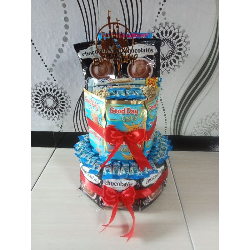 

Snack Cake Tower Snack Tower Ulang Tahun Snack Ulang Tahun