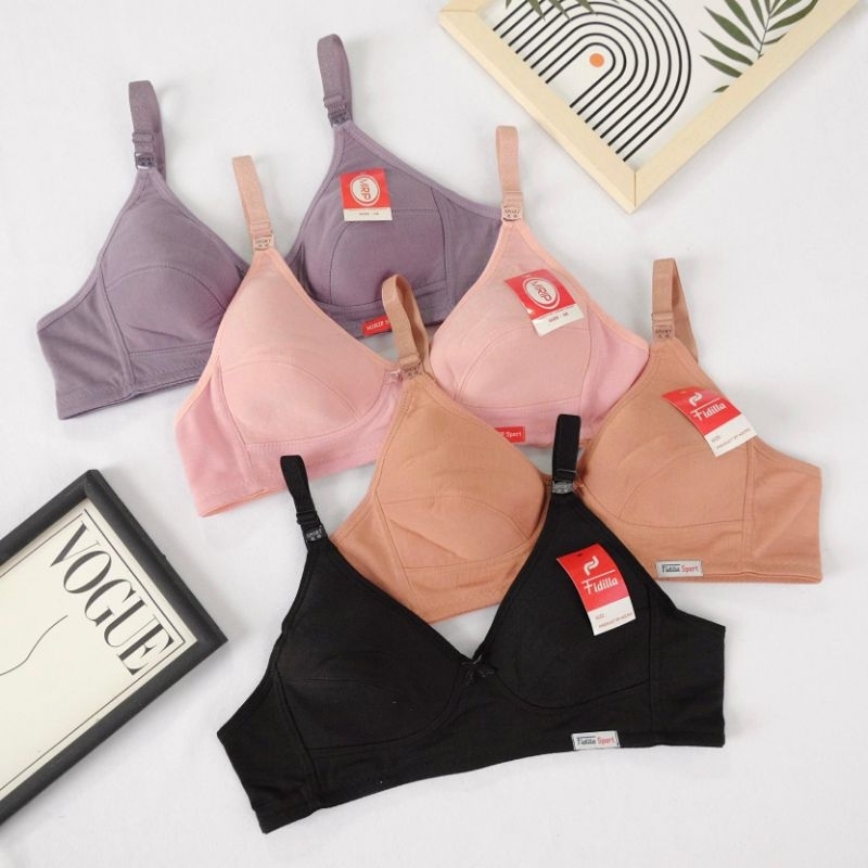 (GROSIR) BH JUMBO Tanpa busa tanpa kawat/sport Bra  FIDILLA/MIRIP/NUGROS ukuran:,48,50