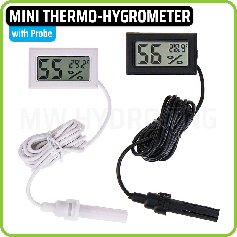 Mini Digital Thermometer & Hygrometer with Probe