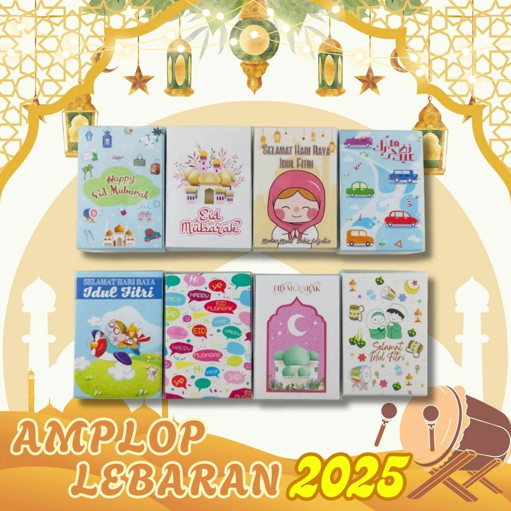 

Amplop Lebaran Isi 50 Lembar Idul Fitri Thr Lucu Unik Motif Karakter