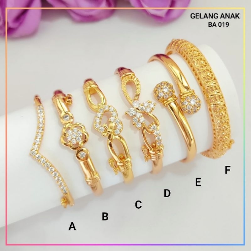 GELANG BANGLE ANAK GELANG XUPING ORI PERHIASAN XUPING