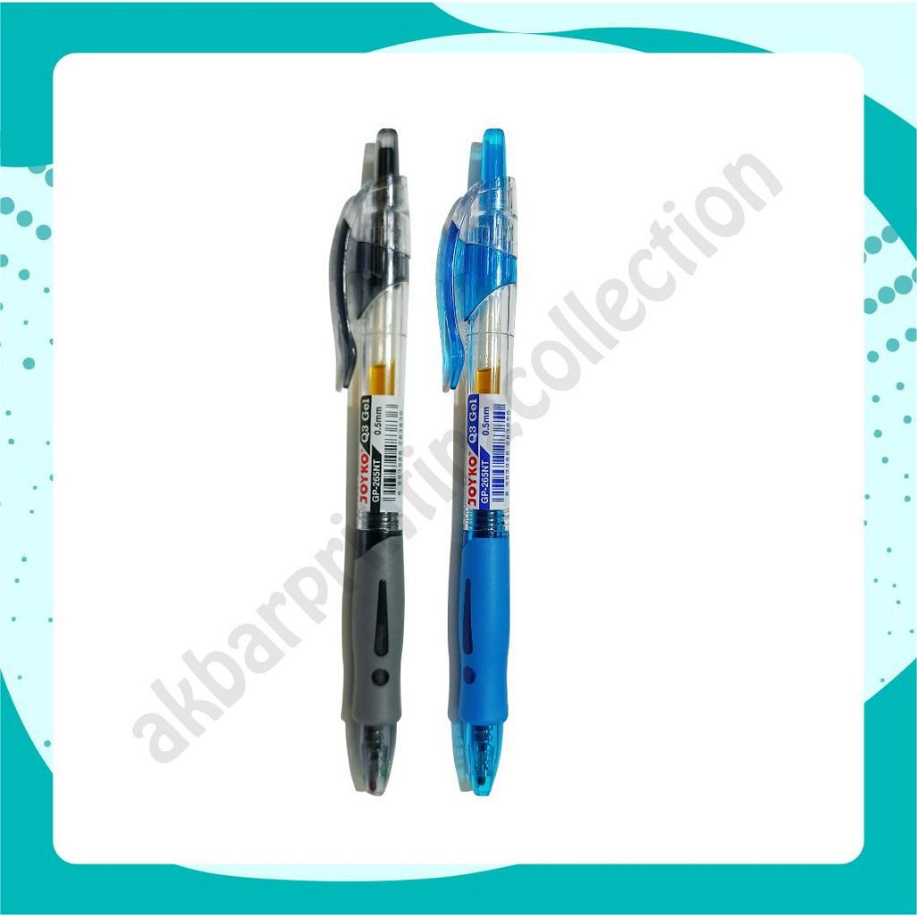 

Pulpen Joyko Gel Cetek Q Gel G P-265 BULLET TIP MURAH WARNA HITAM DAN BIRU