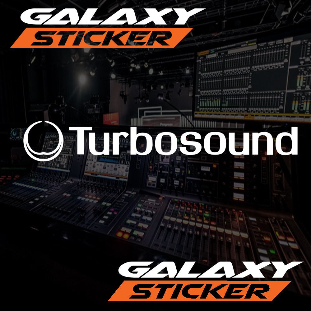 cutting sticker hardcase box sound system turbosound .stiker variasi audio music turbosound