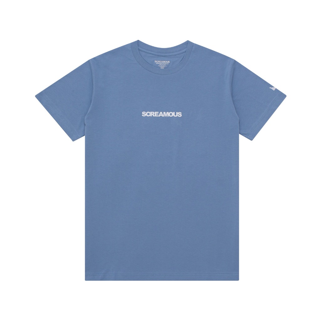 Screamous Kaos T-Shirt LEGEND TINY ON WHITE FADED DENIM