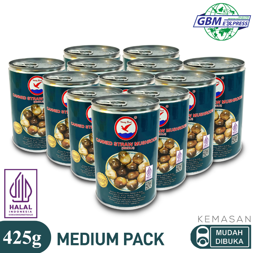 

Herring Brand Medium Pack Canned Straw Mushroom 400g - 12pcs