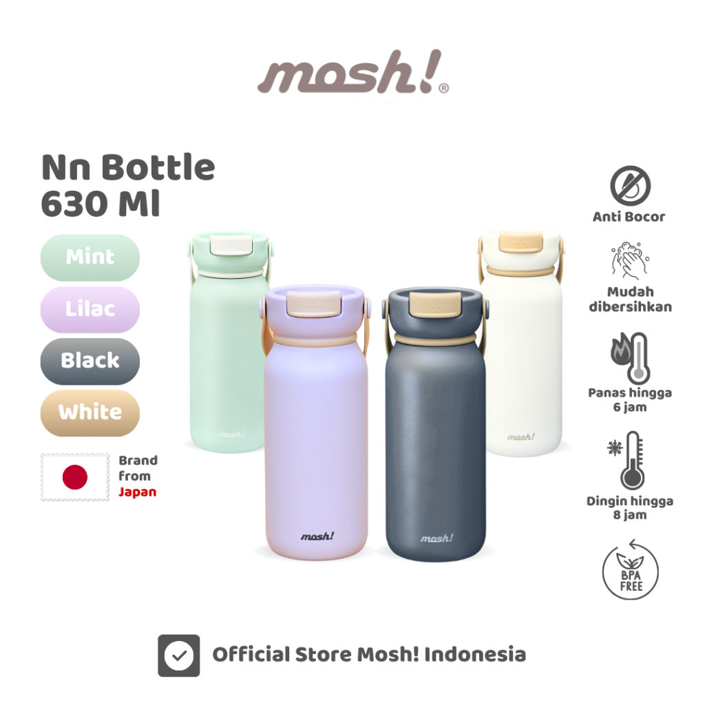Mosh NN Bottle - Botol Minum Stainless Steel 630ml