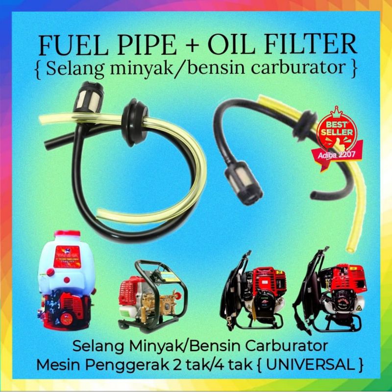 Selang minyak bensin mesin potong babat rumput/mesin semprotan hama pertanian/mesin alkon 1 in pump 