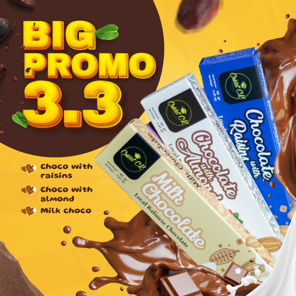 

CoklatCK - Milky Bar Chocolate with Raisin Choco & Coklat Strawberry Cokelat Batang Premium