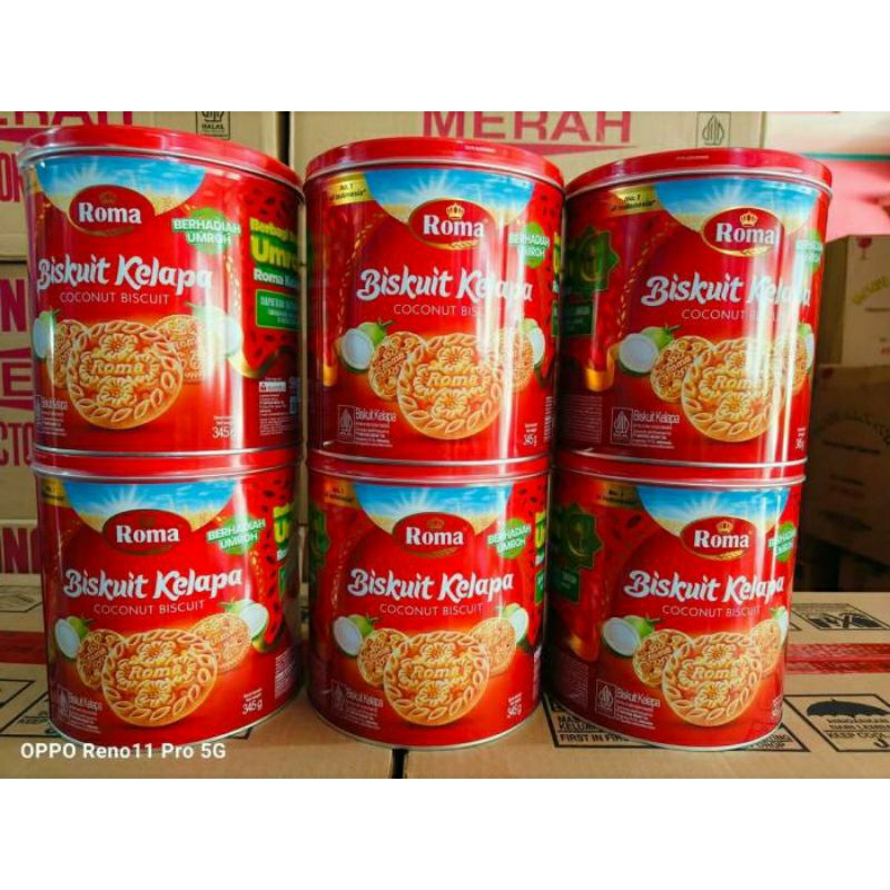 

Roma Biskuit Kelapa Kemasan Kaleng / Camilan Santai / Kue Lebaran