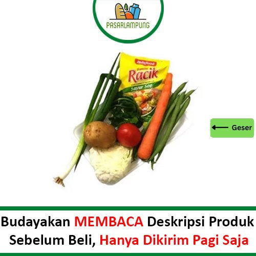 

Paket Sayur Sop Segar Pasar Lampung