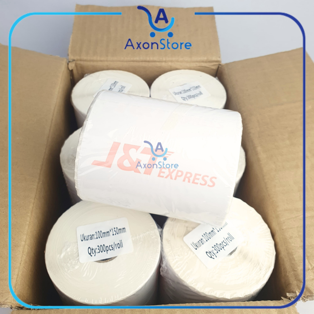 

Resi Thermal J&T 1 Rangkap 100x150 mm 300pcs Sticker Label 4X6 JNT