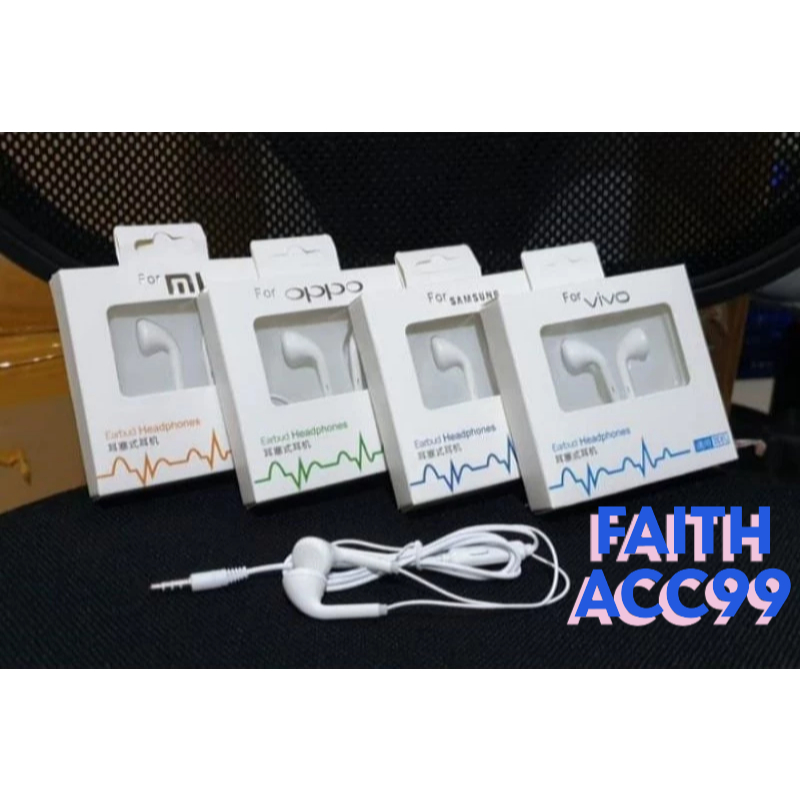 Handsfree Handset Earphone Branded Hf MH-133