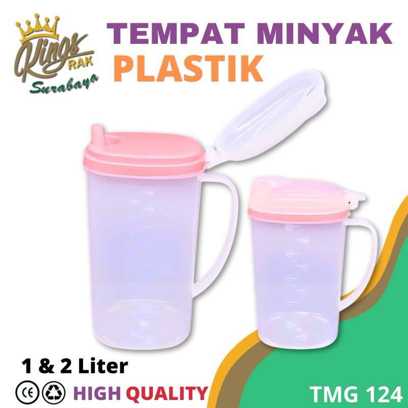 Botol Minyak 1 Liter & 2 Liter Oil Pot Tempat Minyak Goreng Anti Tumpah Golden Lemon TMG-124 & TMG-1