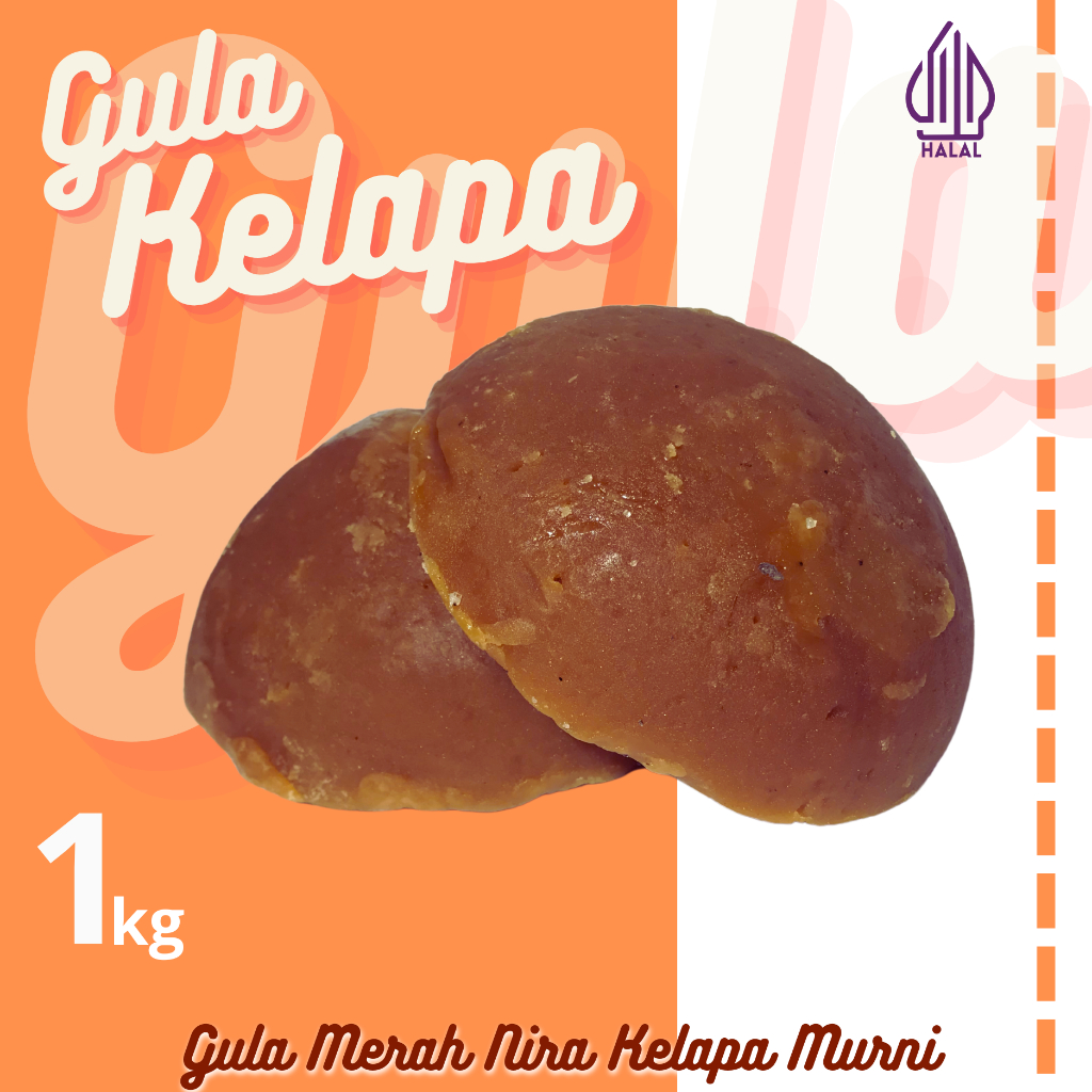 

gula merah, gula kelapa, gula jawa, gula sari nira kelapa ASLI PETANI NIRA KELAPA kemasan 1 KG