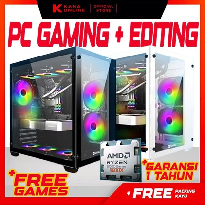 PC GAMING RYZEN 5 9600X DDR5 32GB NVME 512GB GTX 1650 DDR6