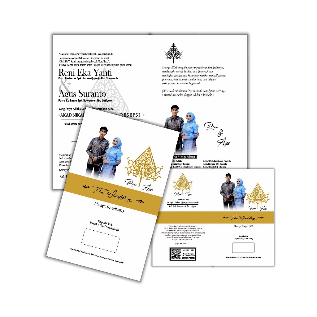 Undangan Pernikahan, Khitanan Model Sabuk Tema Wayang