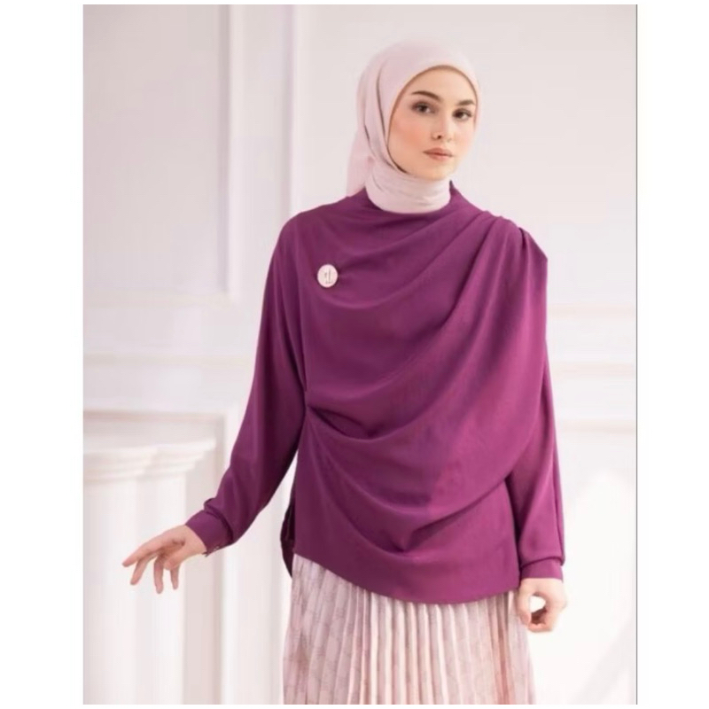 Preloved Blouse heylocal ungu