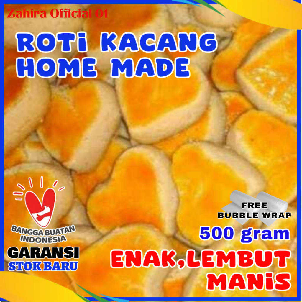 

Kue Kering Roti Kacang Lebaran Home Made Asli Kebumen 500gram