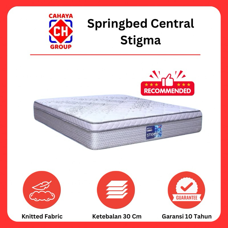 Springbed Central Stigma Mattras Medium Firm Ukuran 90 120 140 160 180 Kasur Only