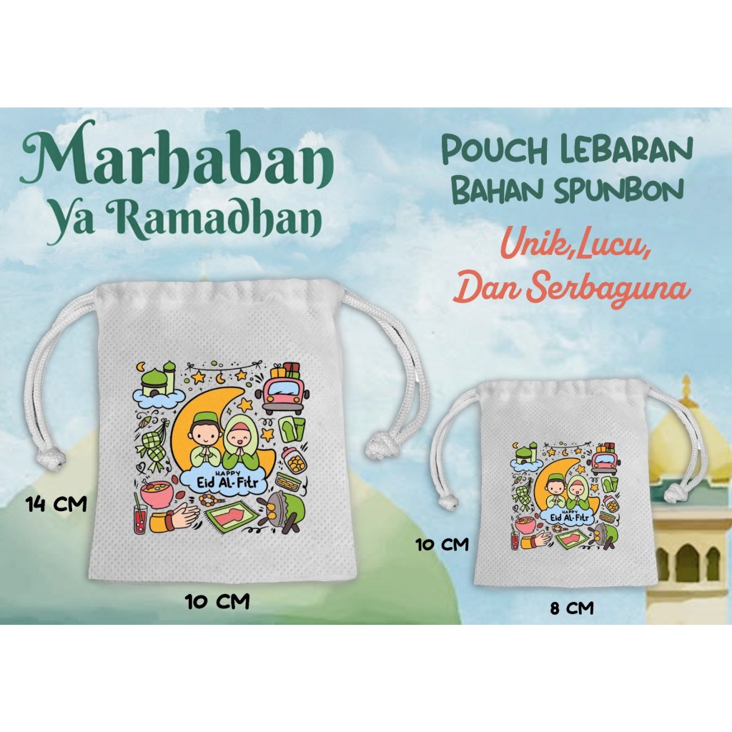 

Amplop Lebaran THR Lebaran Pouch Serut Souvenir Custome Serbaguna Lucu Unik