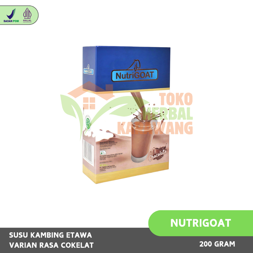 

Nutrigoat Cokelat - Susu Kambing Etawa Plus Gula Aren Isi 200gr