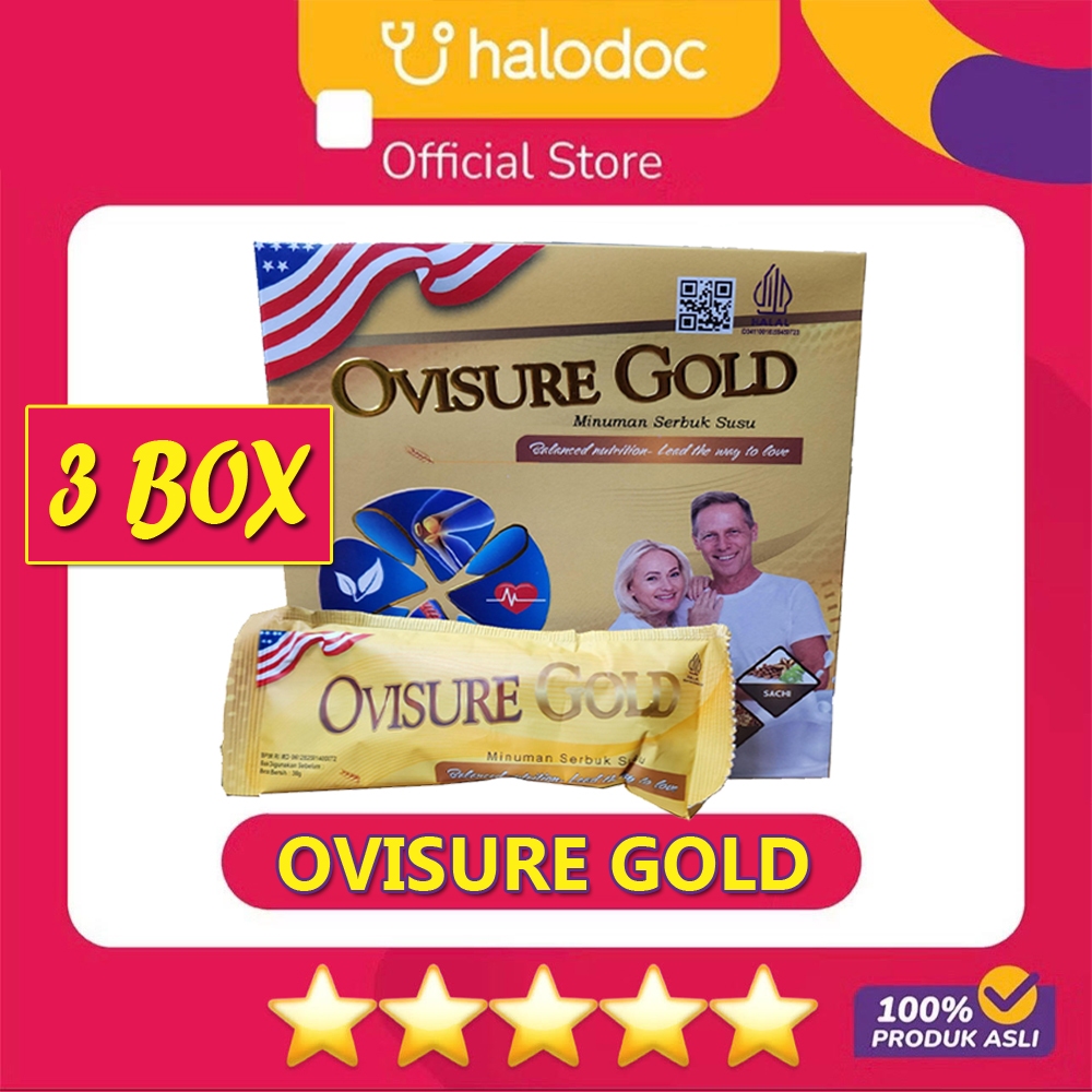 

PAKET 3 BOX OVISURE GOLD ORIGINAL USA - SUSU UNTUK PENGOBATAN TULANG SENDI TERBAIK