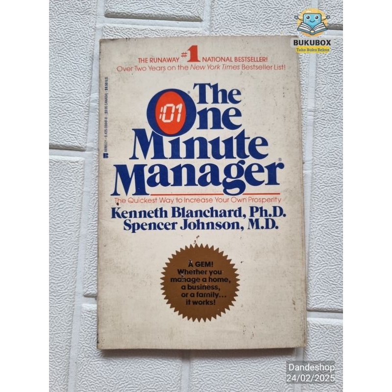 The One Minute Manager by Kenneth Blanchard Ph.D  ~ BAHASA INGGRIS # Buku Bekas Preloved