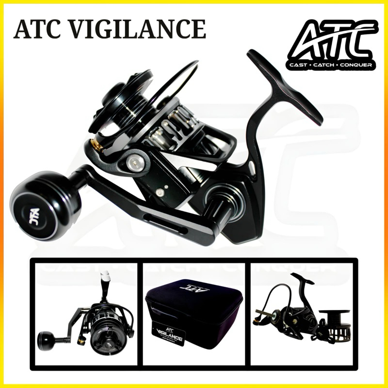 Reel Spinning ATC VIGILANCE Big Game Saltwater 3000 - 5000 - 16000 | Gulungan Pancing Jigging / Popp